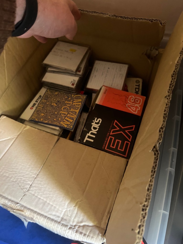 Box of cassettes
